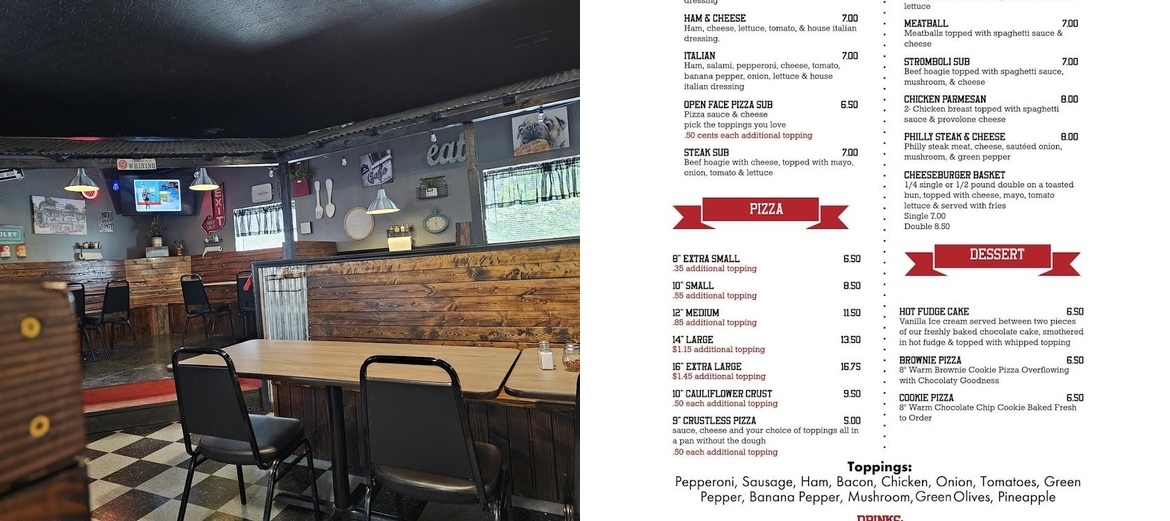 Cardo's Pizza of Lucasville Menu